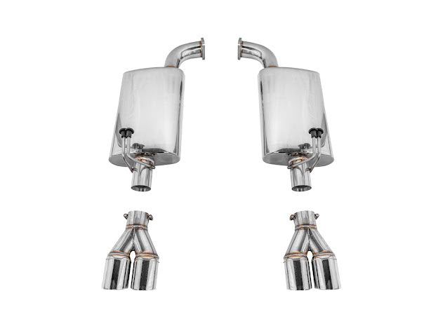 2008-2009 PONTIAC G8 STAINLESS STEEL MUFFLER QUAD TIPS AXLE BACK EXHAUST